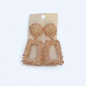 NWT gold statement earrings